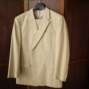 Jos A. Banks Traveler Khaki Tailored Fit Suit 48L